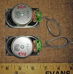24CC01 Pair Of Speakers From 15" Lcd Tv: Jingli S0407F10, Watt, 8 Ohm, Vgc. Fixed Price $6.94.