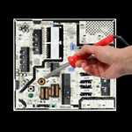 Repair Service Samsung QN75Q7FAMFXZA Power Board# BN94-11439A Dead Set. Fixed Price $90.85.
