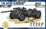 Toxso Model 1407 Wwii German 10.5CM Sk 18 Howitzer & Crew 1/72 Scale Kit. Fixed Price $24.30.