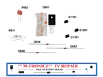 Emerson LF391EM4 BA3AT0F0102 2, A3ATEMPW Blown Fuse Repair Kit. Fixed Price $11.98.