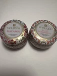 Voluspa Set Of 2 Macaron & Saijo Persimmon Scented Candles Tins 4 Oz Each New. Fixed Price $34.19.