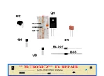 Insignia NS-32D20SNA14 AY060D-3HF01 (890-PA0-3208) Power Supply Repair Kit. Fixed Price $12.99.
