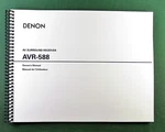 Denon AVR-588 Instruction Manual: 63 Pages & Protective Covers!. Fixed Price $20.20.