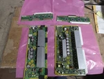 Hitachi Y-main, Upper & Lower Y-sus, And X-main Boards For P42H401. Fixed Price $59.99.
