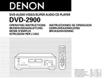 Denon DVD-2900 Player Owners Manual. Fixed Price $22.24.