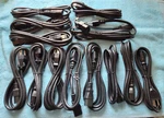 Lot Of 13 New Black Standard Pc/monitor/computer Power Cable Cords 6' 4'. Fixed Price $9.99.