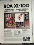 Rca XL-100 Color Tv / Playboy Magazine Cover March 1972 Vtg Advertisement. Fixed Price $18.90.
