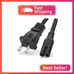 Tv Power Cord For Samsung Lg Tcl SONY:6FT Prong Ac Wall Plug 2-SLOT Led Lcd Ca. Fixed Price $10.09.