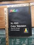 Rca XL-100 Color Television The Ctc 74 And 81 Chassis 1975. Fixed Price $9.99.