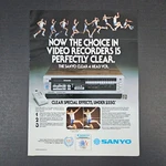 1983 Sanyo Video Products Vcr 6400 Vintage Print Ad '84 Olympics Los Angeles. Fixed Price $13.85.