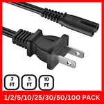 Prong Power Cord 3FT 5FT 10FT Standard 2-SLOT Cable Replacement. Fixed Price $89.99.
