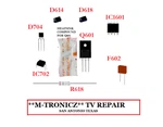 Emerson LF501EM4F Power Supply A3AU0MPW-001 Blown Fuse Repair Kit. Fixed Price $13.95.