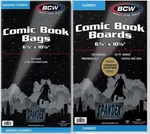 100 Bcw 2-MIL Current Modern Poly Bags & Comic Boards Acid Free Safe Storage. Fixed Price $24.99.