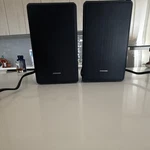 Samsung Rear Pair Wired Black Rectangular Home Audio Set. Fixed Price $200.00.
