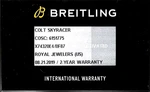 Breitling Colt Skyracer X74320E4/BF87 Authentic Watch Certificate Warranty 2019. Fixed Price $44.10.
