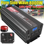 Pure Sine Wave Inverter 4000W 6000W 8000W 12V 24V - 110V 120V Solar Off Grid Lcd. Fixed Price $168.99.