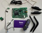Roku 40R3CX Tv Main/power Board W/ New Remote Speakers And Cable Part Lot. Fixed Price $25.00.