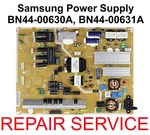 Mail-in Repair Service For Samsung BN44-00630A, BN44-00631A Power Supply. Fixed Price $45.00.