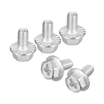 Uxcell M4X8MM Phillips Hex Head Flange Bolts, 30PCS 304 Stainless. Fixed Price $12.64.